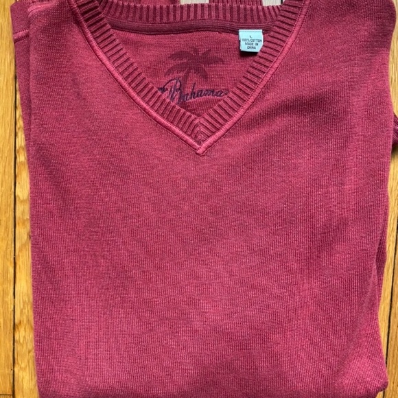 Tommy Bahama Sweatshirt Pullover Mens Size L Long Sleeve Red - Picture 4 of 4